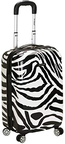 Rockland Safari Hardside Spinner Wheel Luggage, Zebra, Carry-On 20-Inch, Zebra, Carry-On 20, Melbourne Hardside Expandable Spinner Wheel Luggage