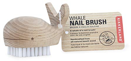 Kikkerland Nagelbürste Holzwal, nietlich und praktisch, Spaß für die Kinder, 1 Stück (1er Pack)