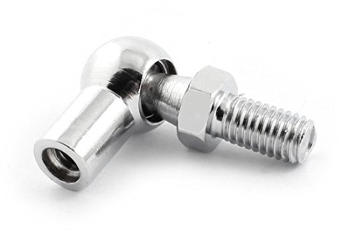 sourcing map Gasfeder Stangenende Fitting M8 Außengewinde Kugelbolzen Kugelzapfen für Gasdruckfeder Gasfeder Heckklappe Frontklappe
