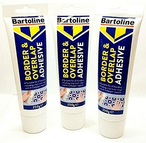 3 PCS BARTOLINE Border & Overlap Adhesive Vinyl Wallpaper Repairs Interior 250G