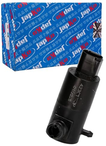 JAPKO Waschwasserpumpe 12V Kompatibel mit TOYOTA Yaris Schrägheck P9, LAND ROVER Range Rover Sport L320