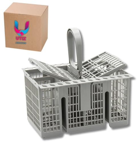 Utiz Besteckkorb C00257140 mit Griff und Deckel für Indesit Geschirrspüler & Whirlpool Universal Deluxe Geschirrspüler