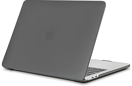 TECOOL Hülle Kompatibel mit MacBook Pro 13 Zoll 2016-2022 (M2 M1 A2338/A2289/A2251/A2159/A1989/A1706/A1708), Ultradünne Schutzhülle Hartschale Case, Gefrostet Grau | A2338 A2289 A2251 A2159 A1989 A1706 A1708, Ultradünne Schutzhülle, Snap-on Hardcase, Ohne Logoausschnitt