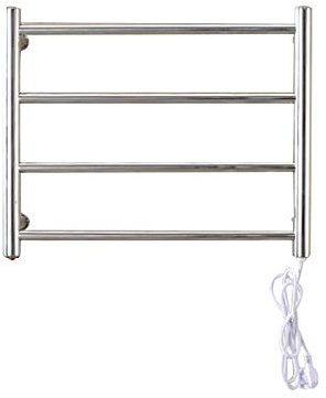 Portasciugamani adesivo bagno Basso Consumo 58W Antracite Radiatore Scaldasalviette Elettrico da Parete Impermeabile Acciaio inossidabile 304 Termoarredo Asciugabiancheria Risparmio spazio 4 Bars