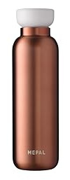 Mepal - Bouteille Isotherme Ellipse - Bouteille Isotherme à Double Paroi - Bouteille à Boire en Déplacement - 12 Heures Chaudes et 24 Heures Froides - Acier Inoxydable - 500 ml - Rose Gold