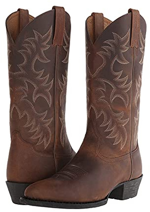 Unisex Westernstiefel Reitstiefel Weiche und Bequeme Mid Wade Stiefel