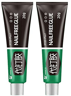 No More Nails Kleber, 80g Allzweckkleber Starker Kleber Alleskleber Sekundenkleber Transparenter Pastenkleber für Kunststoff Holz Keramik Papier Metall Multifunktionskleber Invisible Glue Superkleber