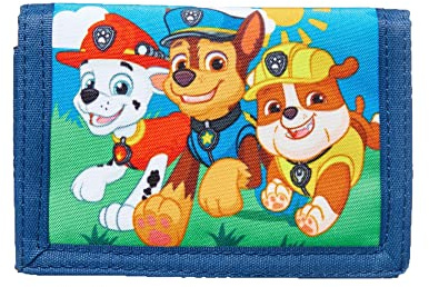 Paw Patrol Kids Blue Tri-Fold Wallet - Pups Rule