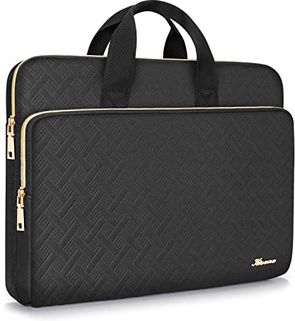 KIZUNA Laptop Sleeve Case 17 Inch Computer Bag Carrying Handbag for LG gram 17/Dell G7/17.3 HP ProBook 470/Lenovo Ideapad 700/17 Lenovo IdeaPad 3i Gen7,Black