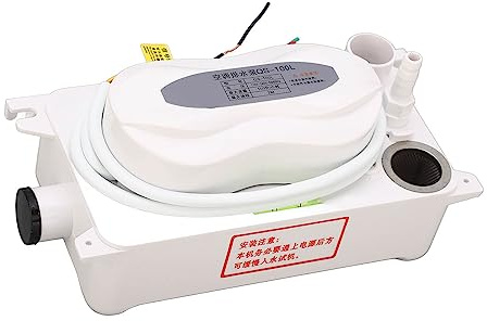Pompe à Condensats HAVC, 100‑240V 100L/H Pompe D'élimination Automatique des Condensats avec Interrupteur de sécurité, élimination des Condensats AC pour Climatiseur, Four