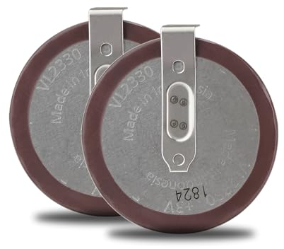 2 x 180 Grad Winkel Akkus VL2330Ersatzbatterie für den Autoschlüssel kompatibel Batteriefür Landrover Discovery Rangerover Remote Autoschlüssel