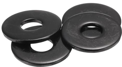 QUARKZMAN 4 Pezzi M12 Rondelle Piatte Nere, Diametro Esterno 37mm, Rondella Metallo Acciaio Inossidabile 304 per Viti Bulloni