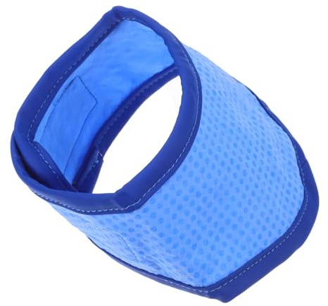 Toyvian Kühlendes Hundehalstuch Halsband Verstellbares Atmungsaktives Synthetik Material Blaue Farbe Sommerkühlung Für Kleine Bis Mittelgroße Hunde Haustier Zubehör