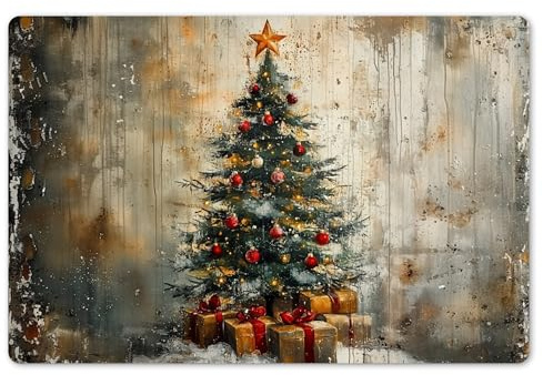 KitchenYeah© Platzsets Abwaschbar 6-Teilig Tischsets Platzdeckchen | 45x30 cm - Rutschfeste Platzset Unterlage Tisch Set Esstisch Modern Placemats Weihnachtsgeschenke Weihnachtsbaum