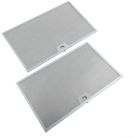 2 filtros plateados para campana extractora de grasa de malla de metal, repuesto para la mayoría de las rejillas de ventilación de campana extractora para una circulación eficaz del aire, fácil de