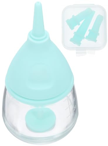 Toyvian Botella de Leche para Gatitos y Conejos de 35ml Silicona y Pc, Fácil y Conveniente para Alimentar Cachorros en Casa o Viaje