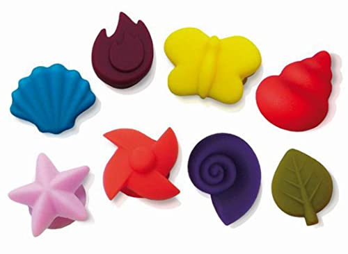 Vin Bouquet FIA 010 - Kit mit 8 Gläserkennzeichnungen mit Saugnapf