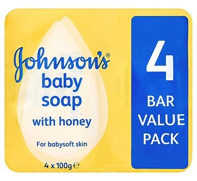 Johnson's Baby Soap with Honey, 100 g, Pack of 4