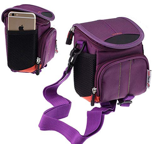 Navitech Purple Digital Camera Case Bag for The Samsung NX500 / Samsung NX Mini
