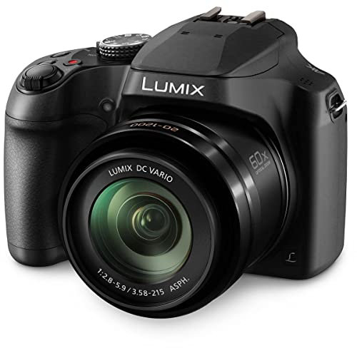 Panasonic LUMIX 4K Digital Camera, 18.1 Megapixel Video Camera, 60X Zoom DC VARIO 20-1200mm Lens, F2.8-5.9 Aperture, Power O.I.S. Stabilization, Touch Enabled 3-Inch LCD, Wi-Fi, DC-FZ80K (Black)