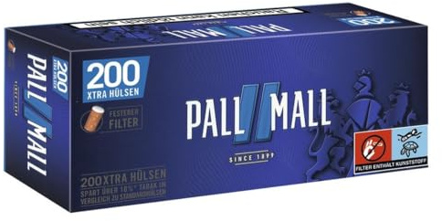 Zigarettenhülsen Pall Mall Smooth Taste Extra 1.000 Stück