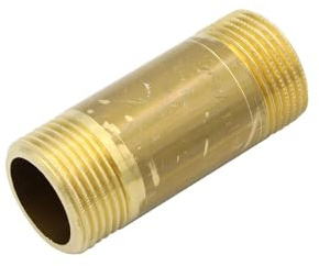Stabilo-Sanitaer Messing Rohrdoppelnippel 3/4 Zoll x 60 mm DN20 Rohrnippel Langnippel Gewindefitting Fitting