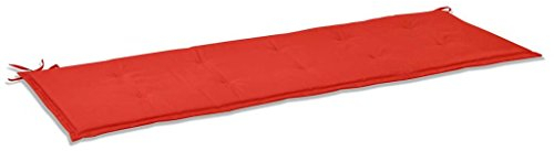 vidaXL Gartenbankkissen, 150 x 50 x 3 cm, Rot