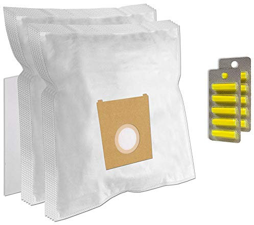 PakTrade 10 Air Fresheners + 10 Vacuum Cleaner Dust Bags For Siemens Siemens SYNCHROPOWER BAG & BAGLESS 2500W - VS06G2510/02