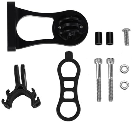 Fahrrad Computer Halterung Aluminium Verl?ngerung f¨¹r Kilometerz?hler - Schwarze Fahrrad Zubeh?r Halterung mit Stabiler Befestigung f¨¹r Fahrradcomputer, Kompatibel mit , Wasserdicht, Einfache