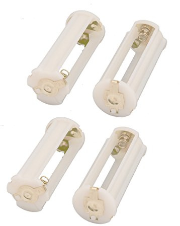 Aexit 4 Pcs Support Batterie cylindrique Plastique boîte Fort 3 Piles AAA 549N169