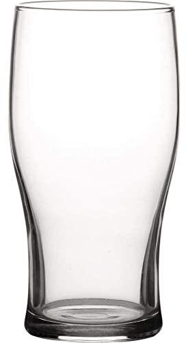 Tulip Toughened 20oz Pint Beer Glass Strong Durable Glass - 6