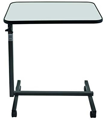 Beistell-Tisch Pflegebett Serviertisch Krankentisch Betttisch STANDARD grau