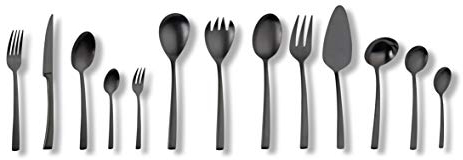 ECHTWERK Tafelbesteck Avelino, 30-teilig, Essbesteck für bis zu 6 Personen, Edelstahl 18/10, mattiert, Hochwertiges Besteck Set, für festliche Tafeln, inkl. Aufbewahrungs-Kassette, Schwarz