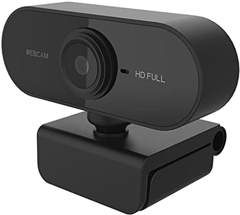 F Fityle Webcam 1080P Full HD con Micrófono Interno, 30fps Cámara Web para Video Chat y Grabación, Compatible para Windows, MacOS, Android
