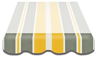 Leudus Markisen Volant Markisenbespannung Sonnenschutz Ersatzstoffe 3.83m*23cm SPD032 Sonnenmarkise fertig genäht