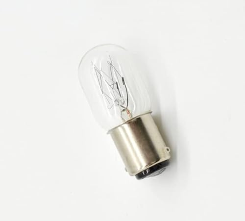 Royalux Sewing Machine Appliance Replacement Light Bulb 15W B15d SBC Small Bayonet Double Connect Warm White 2700K Incandescent Dimmable 6PACK (T22 B15)