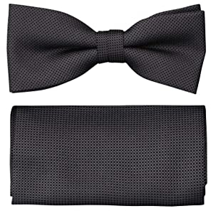 Venti Set aus Fliege und Einstecktuch gemustert