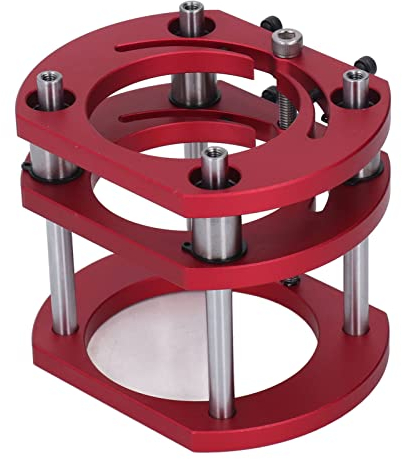 Luqeeg Aluminum Alloy Router Lift Base, 4 Jaw Clamping System for 64-66mm Diameter Motors