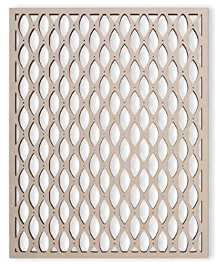 Jess and Jessica Lattice Panel, Oval Scale Grid Design, Unfinished MDF Decorative Wall Panels for Indoor & Outdoor Decorative Panels for Walls, Privacy Screens, Garden Wall Trellises, 24 Inches