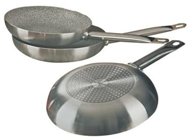 Avilia Set 3 Padelle di diverse Grandezze con Effetto Marmorizzato - Set 3 Padelle Antiaderenti per Friggere e Arrostire senza Olio, in Alluminio, 20/24/28cm