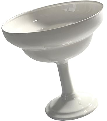 OUNONA 1stück Keramischer Dessertbecher Hochwertigem Porzellan Eleganter Eisbecher Für Joghurt Und Cocktails Für Partys Und Besondere Anlässe Weiß
