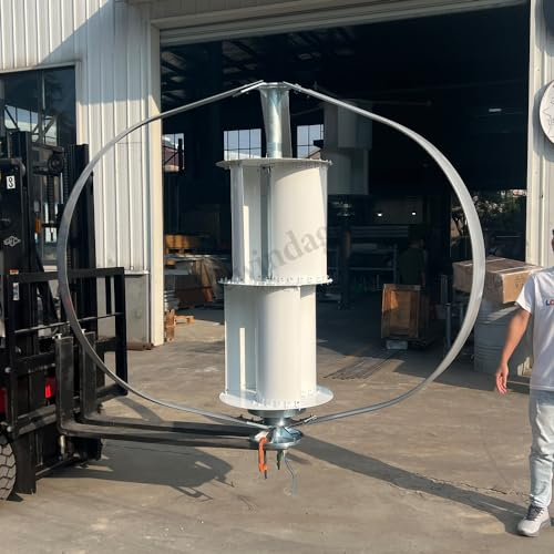 5000W Windkraftanlage Vertikale 48V 96V 220V 230V Magnetische Levitation Windgenerator 3 Klingen Aluminiumlegierung Windräder Geräuscharm Windturbine für Home Marine Industrie (48, Volt)