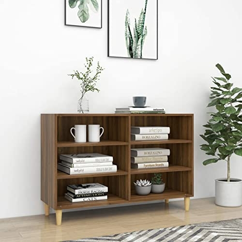 LAPOOH Sideboard, Kommode Schlafzimmer, Kommoden & Sideboards, Wohnzimmerschrank, Flur Kommode, Zimmer Möbel, Wohnzimmer Schränke, Braun Eichen-Optik 103,5x35x70 cm Spanplatte