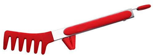 LABRIMP Pince à Spaghetti en Acier Inoxydable et Silicone Pince à Pâtes Étanche Facile à Nettoyer Accessoire Cuisine pour Repas Auquotidien