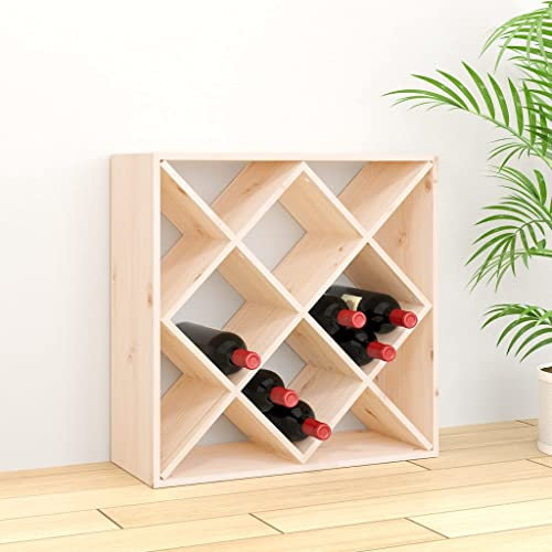 Massivholz Kiefer Weinschrank 62x25x62cm Premium Aufbewahrungslösung für Wein & Spirituosen