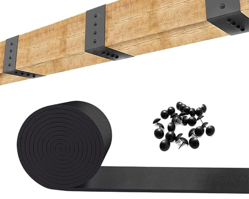 GkgWuxf Gurt für Holzbalken, Band für Holzbalken – Klebeband zur Reparatur von Holzbalken, falscher Verdeckungsgurt | flexibles Verbindungsband für Produkte