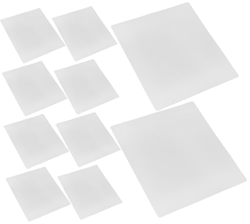 Gatuida 3D-Stift Zubehör PVC Bastelmatte 10 Stück Transparent Wiederverwendbare Schablonen Für Kreative 3D-Zeichnungen Unterwegs