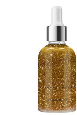Glitzer-Körperöl,Glänzendes Körper-Glitzeröl, Trocken-Make-up-Körper-Highlighter-Öl, Körperflüssiger Luminizer mit natürlichen Inhaltsstoffen für Augen, Beine, Schultern, Gesicht