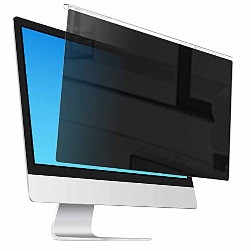 SnamicE Computer Privacy Filter Anti Glare Screen Protector HD Acrylic Widescreen Monitor Filter Eye Protection Hanging, 12.5-27 Inch for Office,23in(524 * 306)