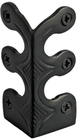 8 Stück Sockelleisten-Eckenschutz, Metall Eckenschutz, Möbel Ecken Kantenschutz, Kantenschutz Vintage, Wand-Eckenschutz Für Bilderrahmen, Tische, Schrank, Möbel (schwarz)